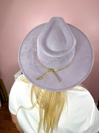 Lavender Vegan Suede Hat
