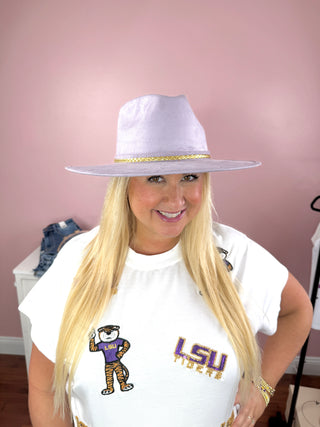 Lavender Vegan Suede Hat