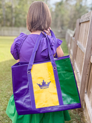 Mardi Gras Fleur De Lis Tote Bag