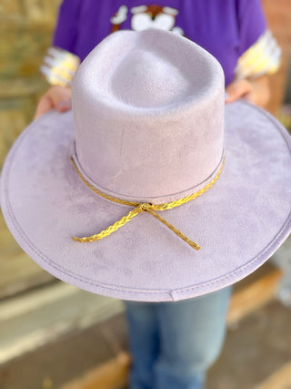 Lavender Vegan Suede Hat