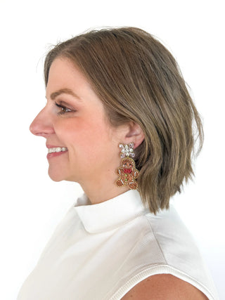 Beaded Gingerbread Earrings - SLS Wares