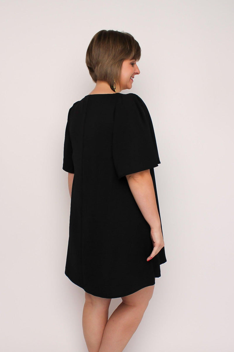 Black Bell Sleeve Dress - SLS Wares