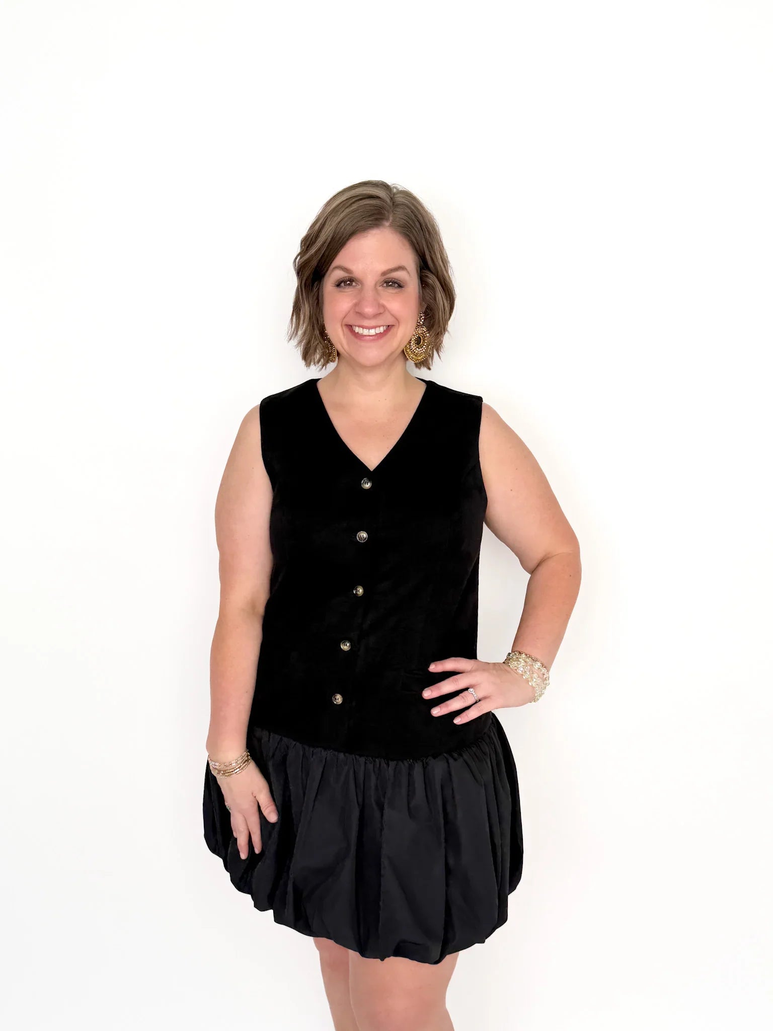 black bubble skirt dress Monti Strapless Bubble Hem Mini Dress Black