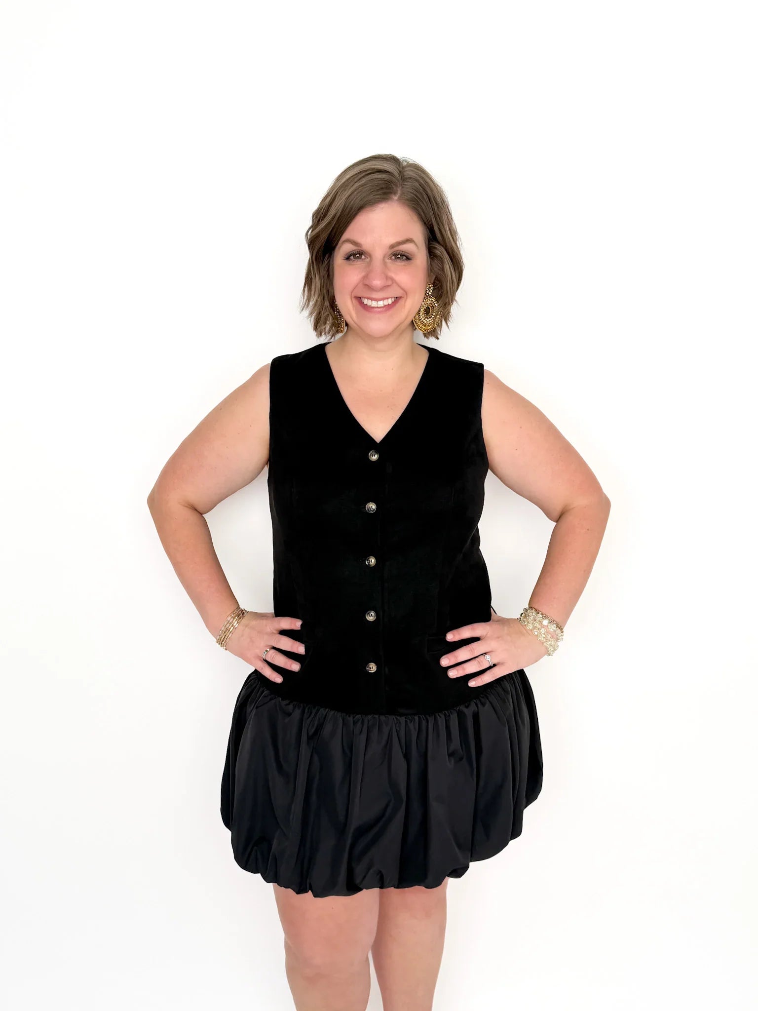 Black Bubble Skirt Dress | SLS Wares Black Bubble Skirt Dress | SLS Wares