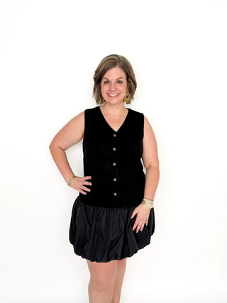 Black Bubble Skirt Dress - SLS Wares