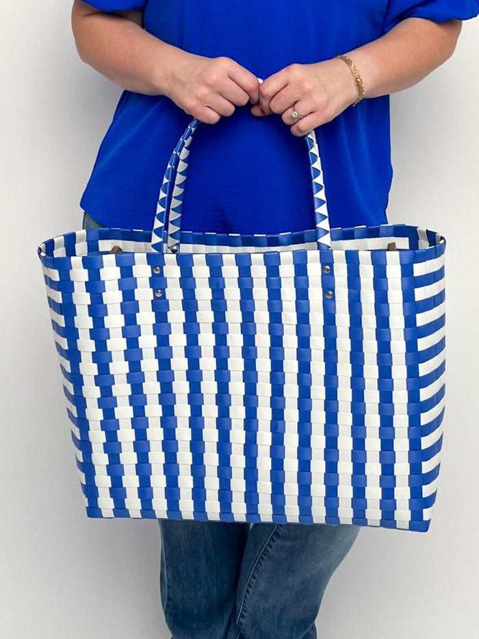 Blue & White Tote Bag - SLS Wares