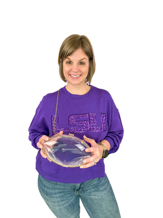 Clear Football Clutch & Crossbody Bag - SLS Wares