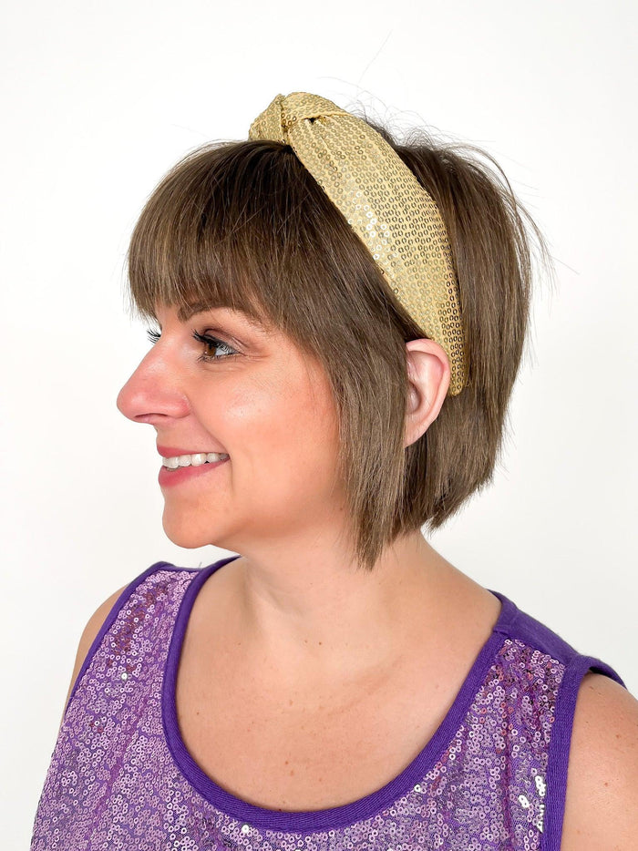 Gold Sequin Headband - SLS Wares
