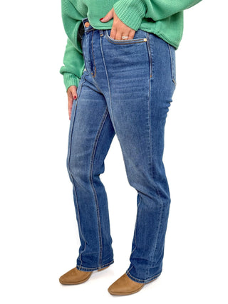 Judy Blue Front Seam Straight Jeans - SLS Wares