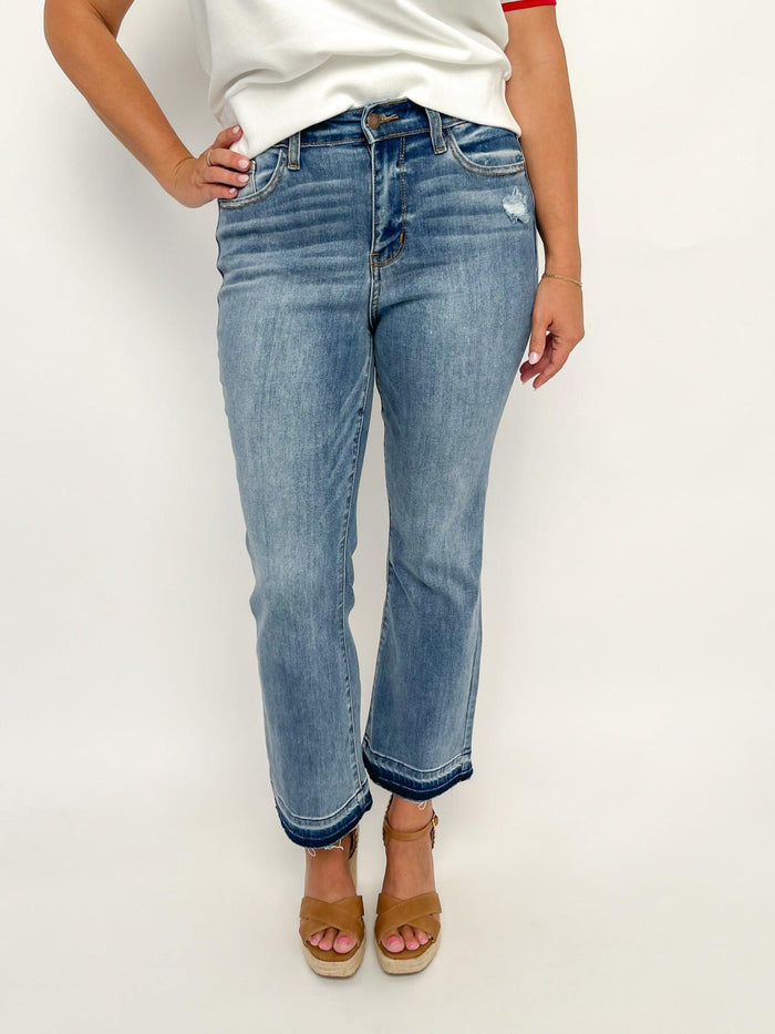 Judy Blue Release Hem Cropped Jeans - SLS Wares
