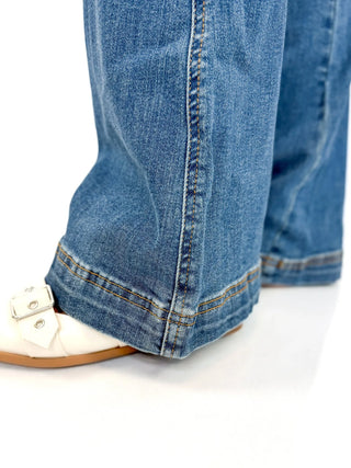 Judy Blue Tummy Control Double Button Flare Jeans - SLS Wares