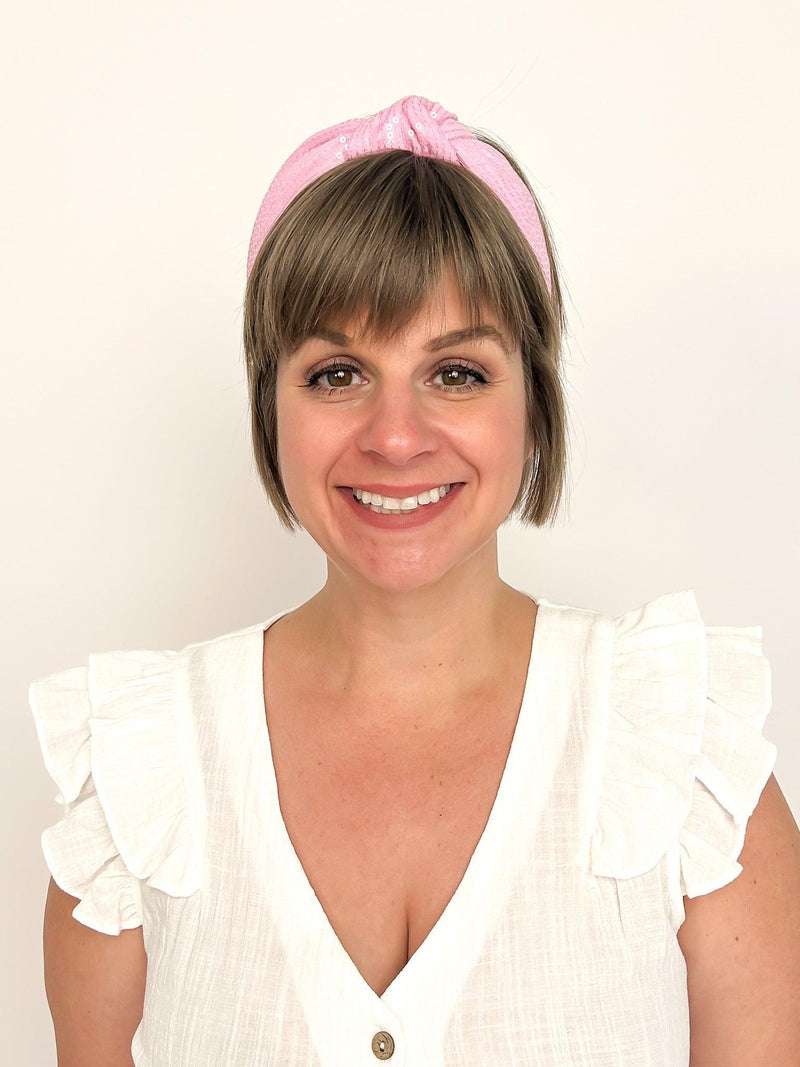 Light Pink Sequin Headband - SLS Wares