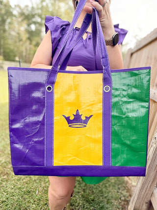 Mardi Gras Fleur De Lis Tote Bag - SLS Wares
