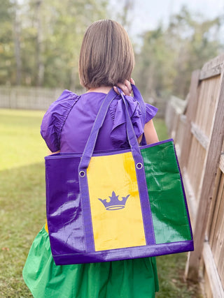 Mardi Gras Fleur De Lis Tote Bag - SLS Wares