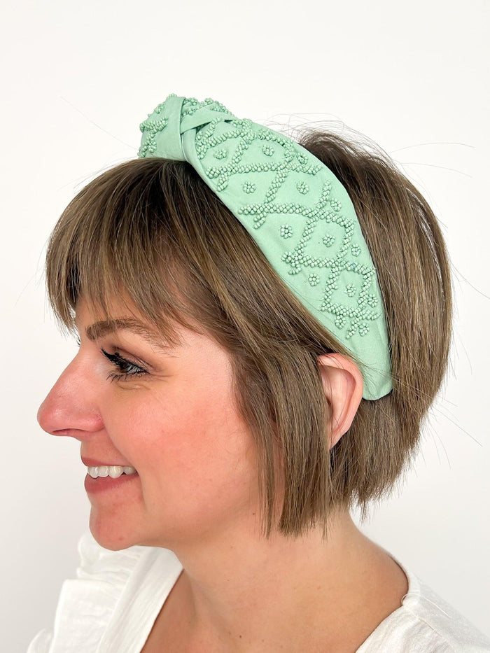 Mint Crisscross Headband - SLS Wares