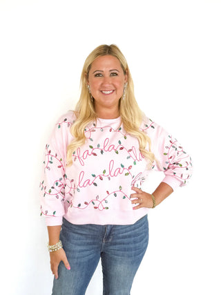 Pink Falala Lights Sweatshirt - SLS Wares