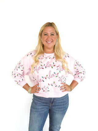 Pink Falala Lights Sweatshirt - SLS Wares