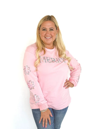 Pink Multicolor Pearl "Merry" Top - SLS Wares