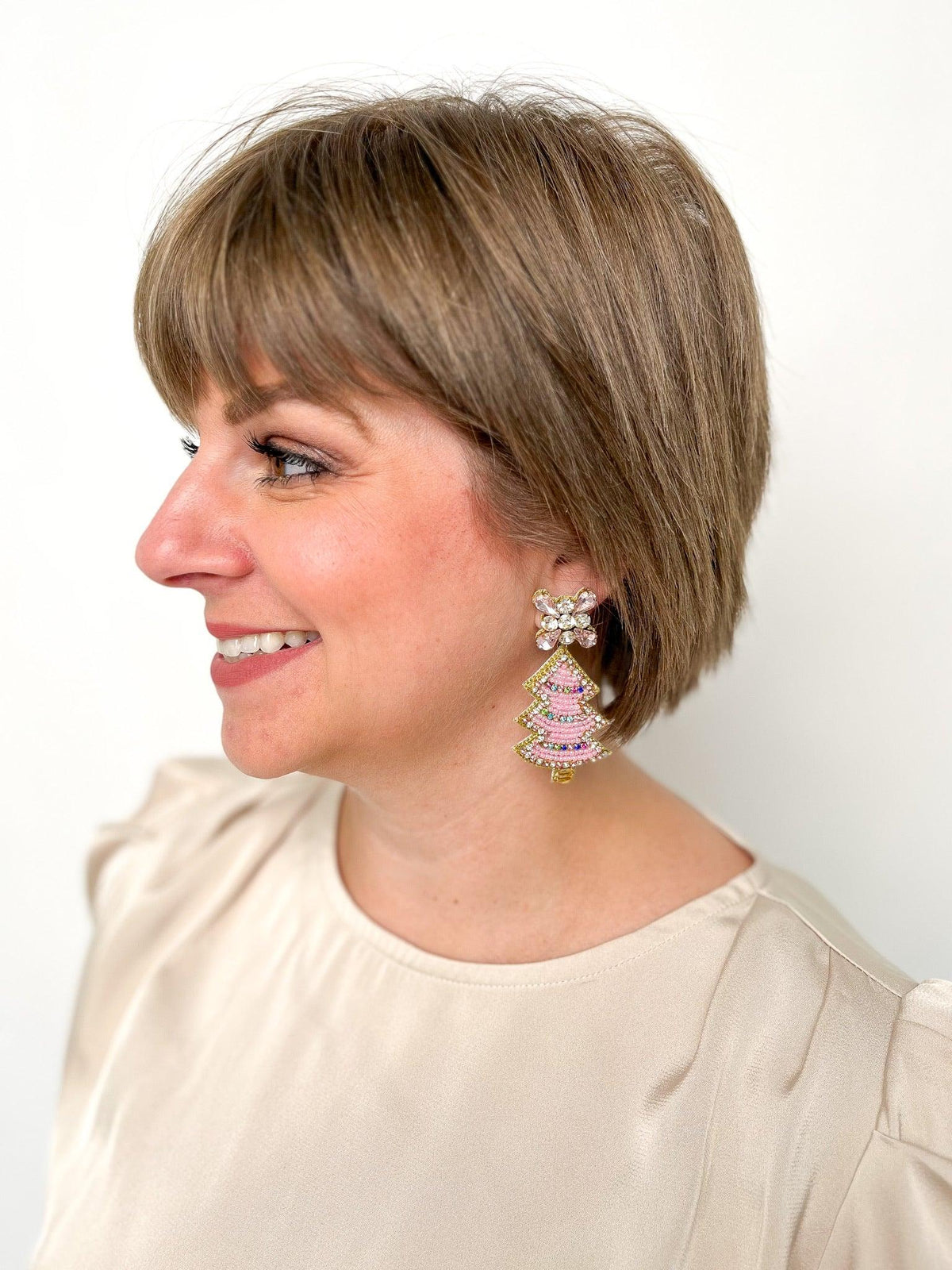 Pink Tree Earrings - SLS Wares