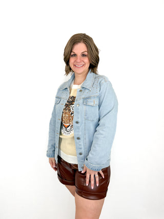 Tiger Sequin Rhinestone Denim Jacket Try On Video - SLS Wares