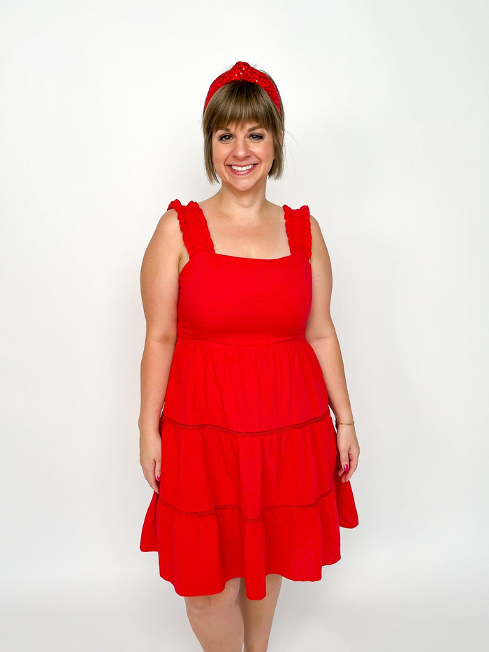Red Tiered Dress - SLS Wares