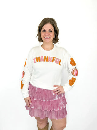 Thankful Patch Long Sleeve Top - SLS Wares