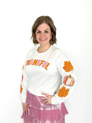 Thankful Patch Long Sleeve Top - SLS Wares