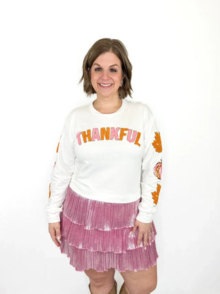 Thankful Patch Long Sleeve Top - SLS Wares