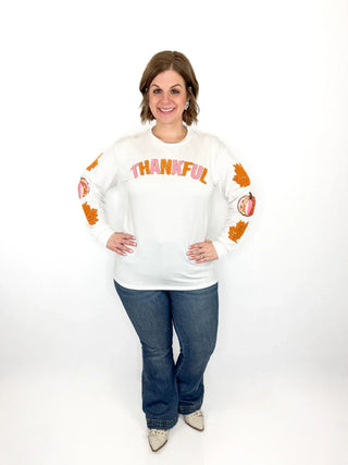 Thankful Patch Long Sleeve Top - SLS Wares