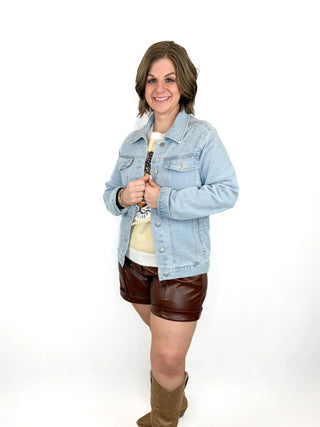 Tiger Sequin & Rhinestone Denim Jacket - SLS Wares